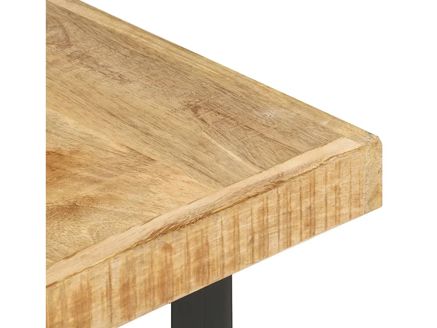 New vidaxl Mesa de centro 142x90x42 cm madeira de mangueira maciça Natural claro