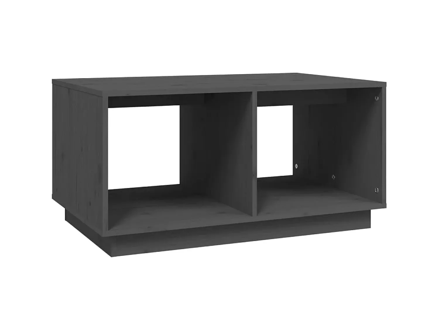Mesa De Centro| Mesa de centro 80x50x40 cm madeira de pinho maciça cinza PT862033 Cinzento