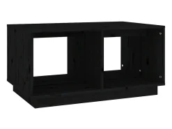 Mesa De Centro| Mesa de centro 80x50x40 cm madeira de pinho maciça PT233258 Preto