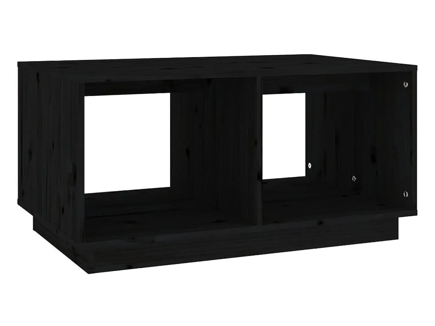Mesa De Centro| Mesa de centro 80x50x40 cm madeira de pinho maciça PT233258 Preto