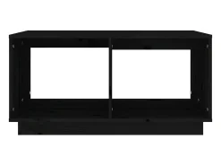 Mesa De Centro| Mesa de centro 80x50x40 cm madeira de pinho maciça PT233258 Preto