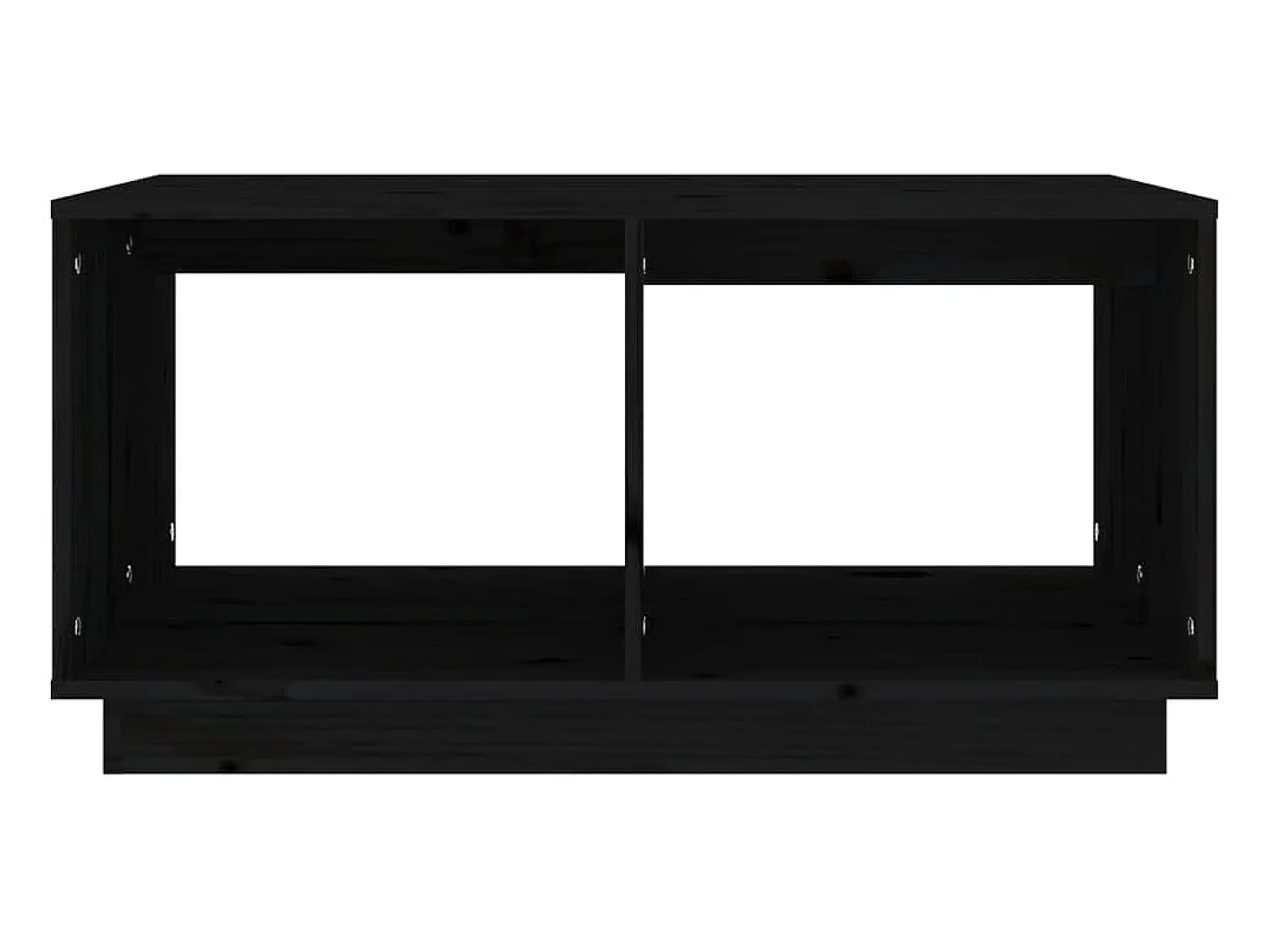 Mesa De Centro| Mesa de centro 80x50x40 cm madeira de pinho maciça PT233258 Preto