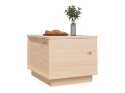 Mesa De Centro| Mesa de centro 40x50x35 cm madeira de pinho maciça PT571114 Castanho