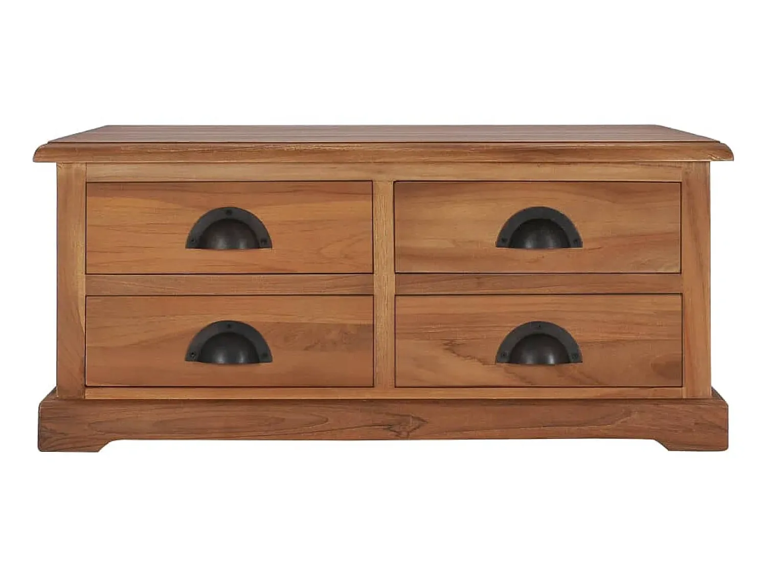 Mesa de centro 68x68x30 cm madeira de teca maciça PT322534^ Mesa De Centro