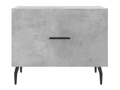 Mesa de centro 50x50x40 cm madeira processada cinza cimento PT758735^ Mesa De Centro