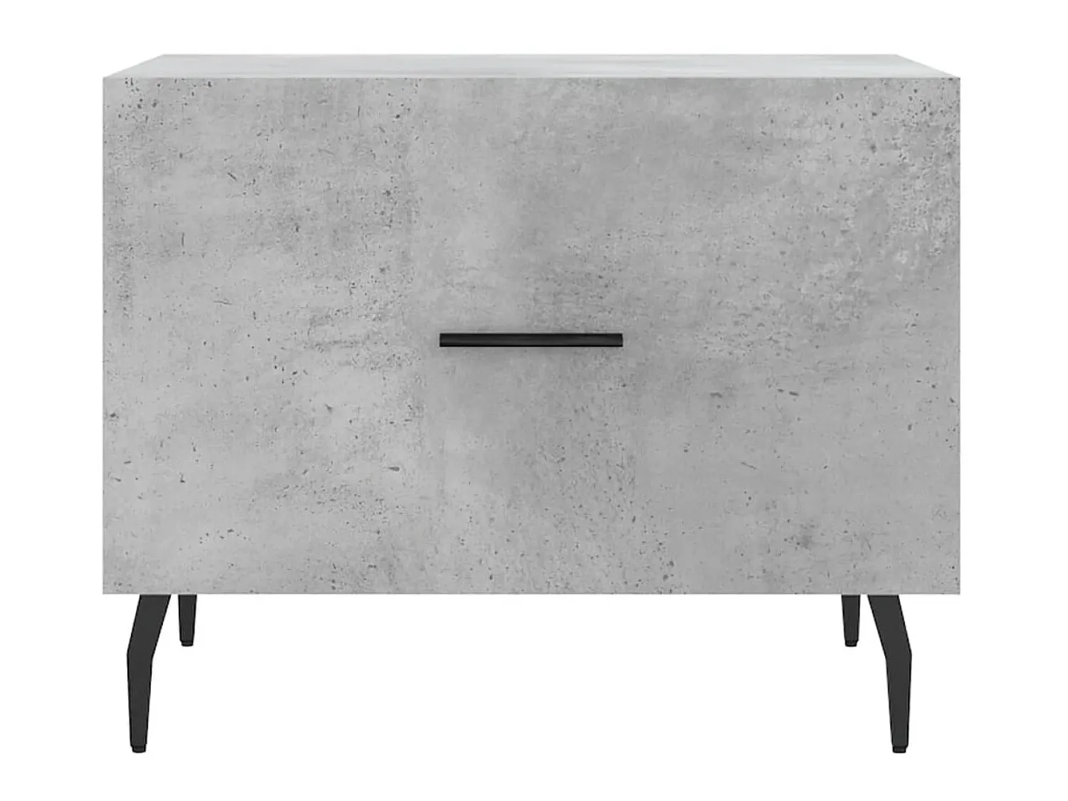 Mesa de centro 50x50x40 cm madeira processada cinza cimento PT758735^ Mesa De Centro