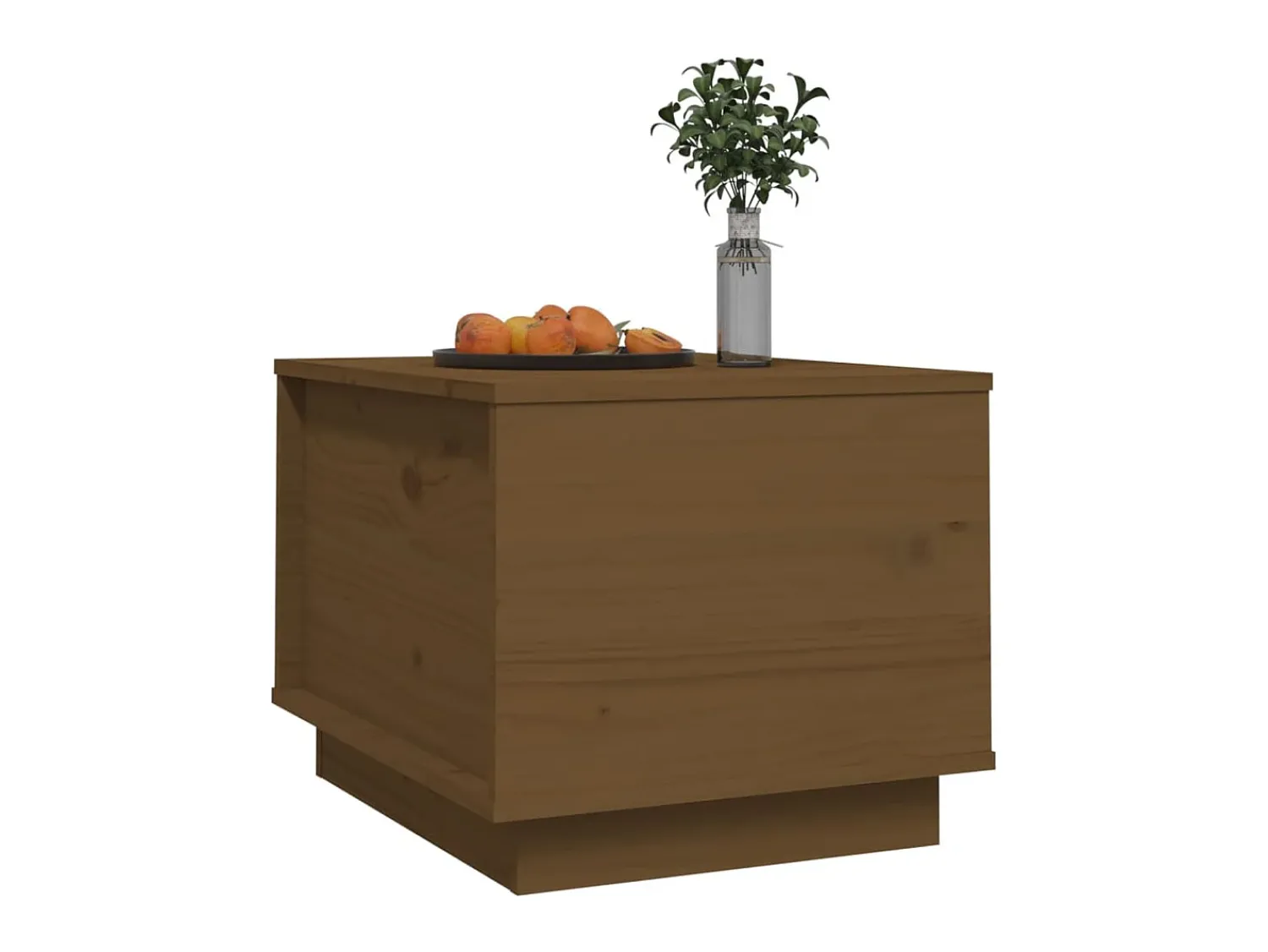 Mesa De Centro* Mesa de centro 40x50x35 cm madeira de pinho maciça -mel PT663285 Castanho