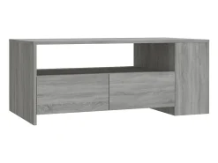 Mesa De Centro| Mesa de centro 102x55x42 cm madeira processada sonoma PT714974 Cinzento
