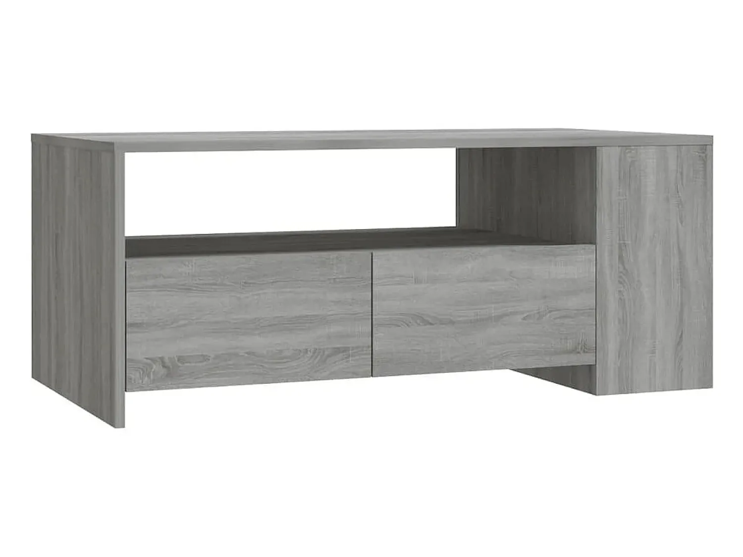 Mesa De Centro| Mesa de centro 102x55x42 cm madeira processada sonoma PT714974 Cinzento