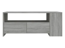Mesa De Centro| Mesa de centro 102x55x42 cm madeira processada sonoma PT714974 Cinzento