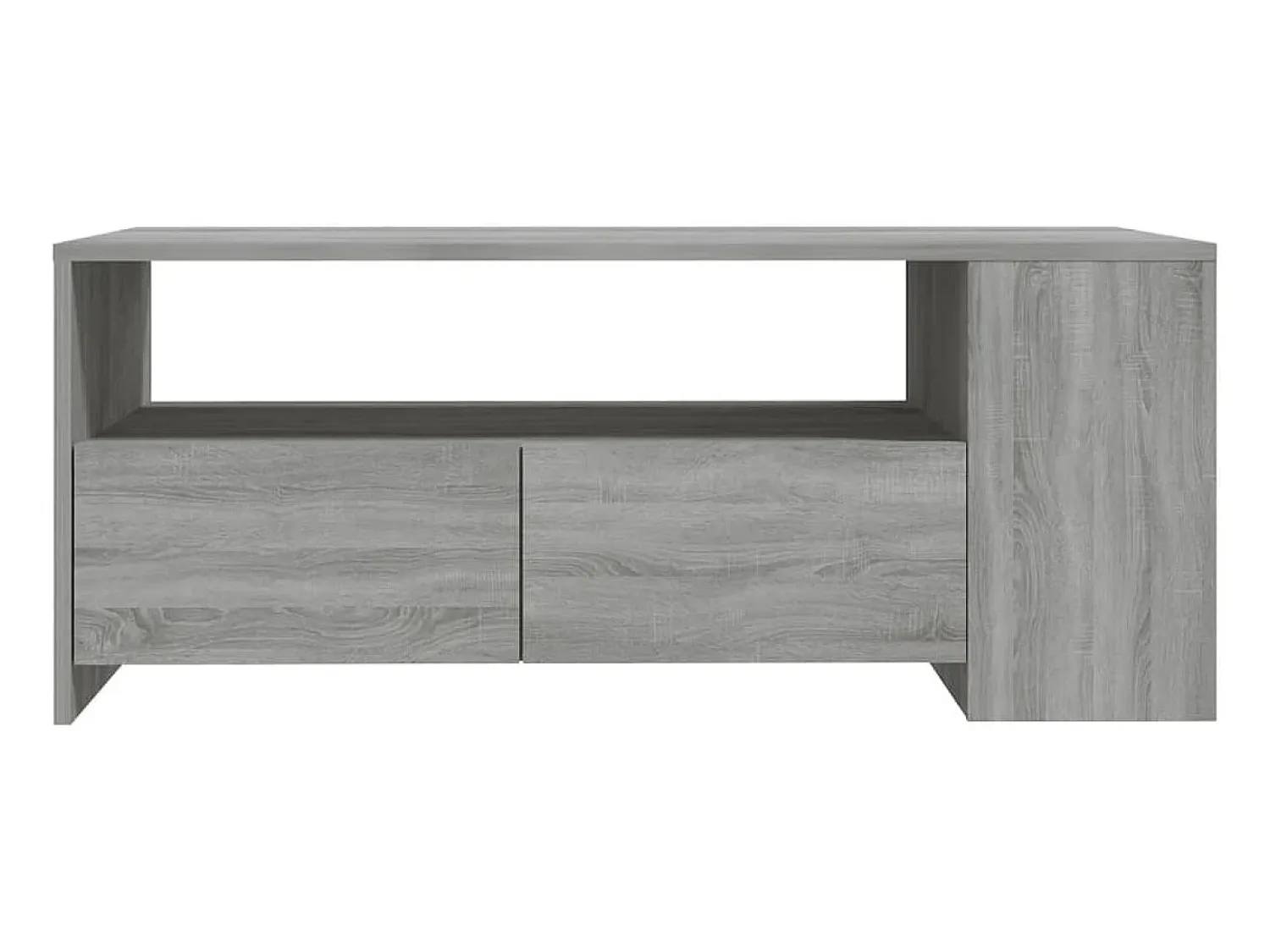 Mesa De Centro| Mesa de centro 102x55x42 cm madeira processada sonoma PT714974 Cinzento