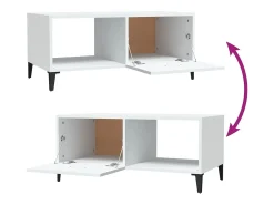 Sale vidaxl Mesa de centro 90x50x40 cm madeira processada Branco