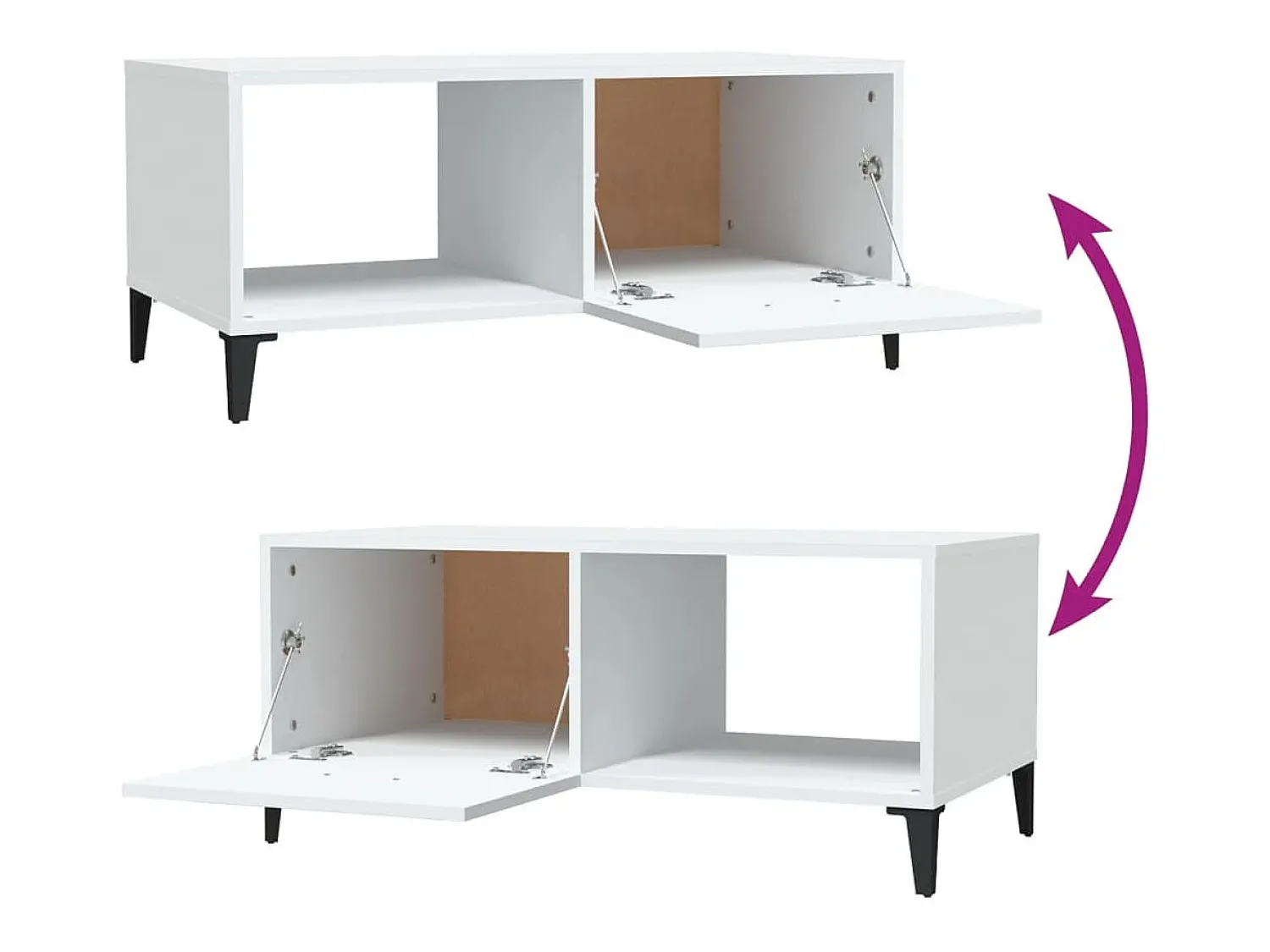 Sale vidaxl Mesa de centro 90x50x40 cm madeira processada Branco
