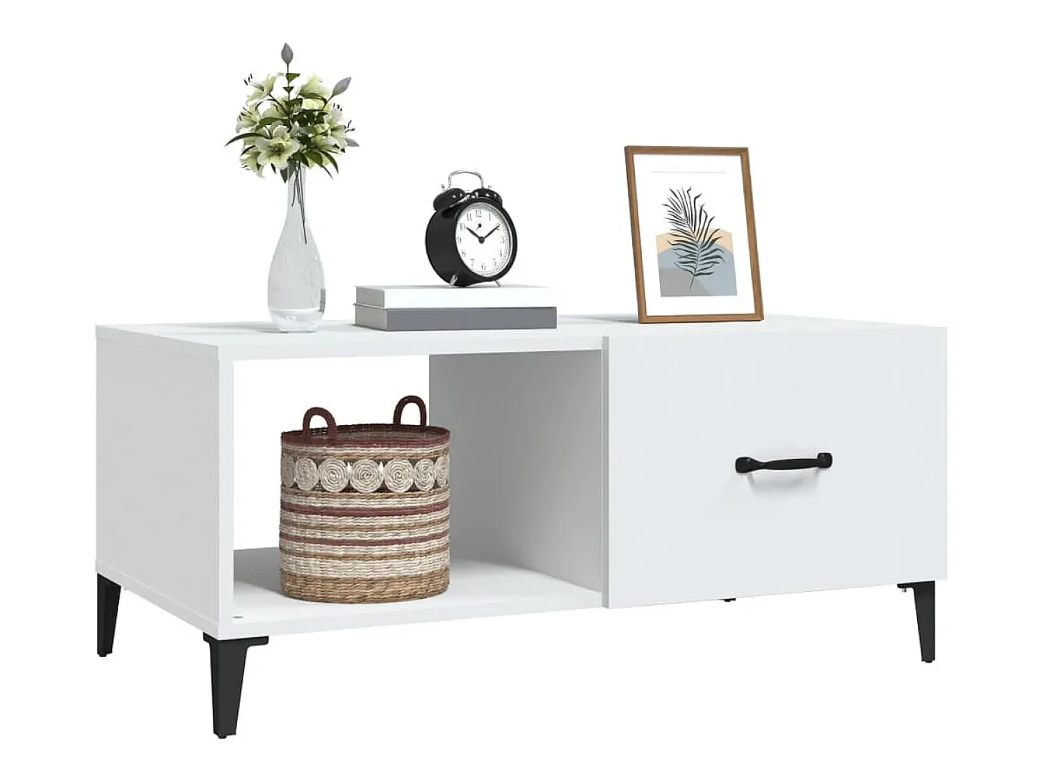 Sale vidaxl Mesa de centro 90x50x40 cm madeira processada Branco