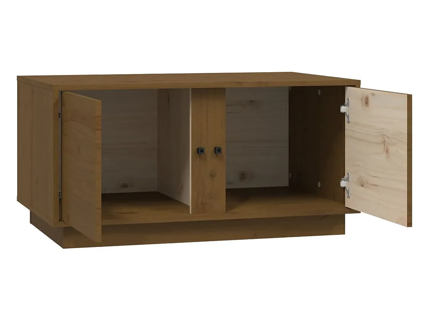 vidaxl Mesa de centro 80x50x40 cm madeira de pinho maciça castanho-mel^ Mesa De Centro