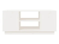 Best Mesa de centro 90x49x40,5 cm madeira de pinho maciça PT749540 Branco