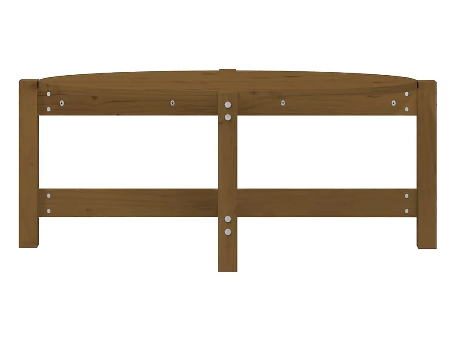 Mesa De Centro| Mesa de centro 87x48x35 cm madeira de pinho maciça -mel PT336592 Castanho
