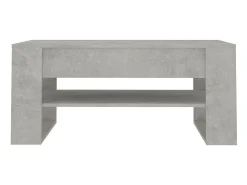 Mesa De Centro| Mesa de centro 102x55x45 cm madeira processada cinza cimento PT801083 Cinzento
