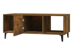 Mesa De Centro*vidaxl Mesa de centro 102x50x40 cm madeira processada carvalho fumado Natural claro
