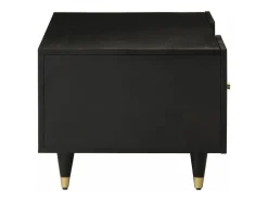 New Mesa de centro 100x54x40 cm madeira de mangueira maciça PT412550 Preto