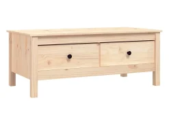 Mesa De Centro*vidaxl Mesa de centro 100x50x40 cm madeira de pinho maciça Natural claro