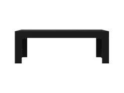 Mesa De Centro* Mesa de centro 102x50x36 cm madeira processada PT412960 Preto