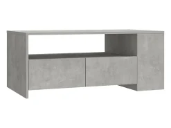 Mesa De Centro|vidaxl Mesa de centro 102x55x42 cm madeira processada cinza cimento Cinzento