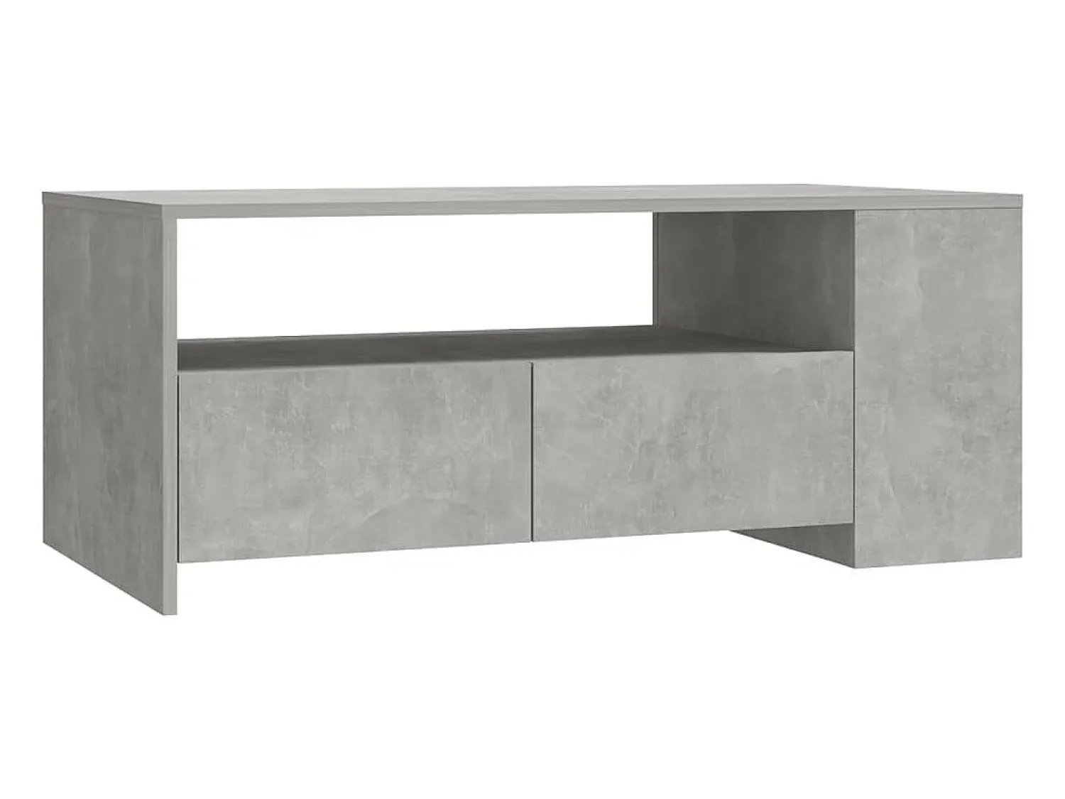 Mesa De Centro|vidaxl Mesa de centro 102x55x42 cm madeira processada cinza cimento Cinzento