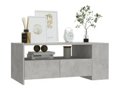 Mesa De Centro|vidaxl Mesa de centro 102x55x42 cm madeira processada cinza cimento Cinzento