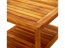 Best vidaxl Mesa de centro 60x60x45 cm madeira de acácia maciça Natural claro