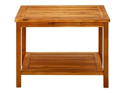 Best vidaxl Mesa de centro 60x60x45 cm madeira de acácia maciça Natural claro
