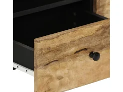 Mesa De Centro*vidaxl Mesa de centro 80x54x40 cm madeira de mangueira maciça Natural claro