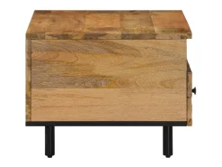 Mesa De Centro*vidaxl Mesa de centro 80x54x40 cm madeira de mangueira maciça Natural claro