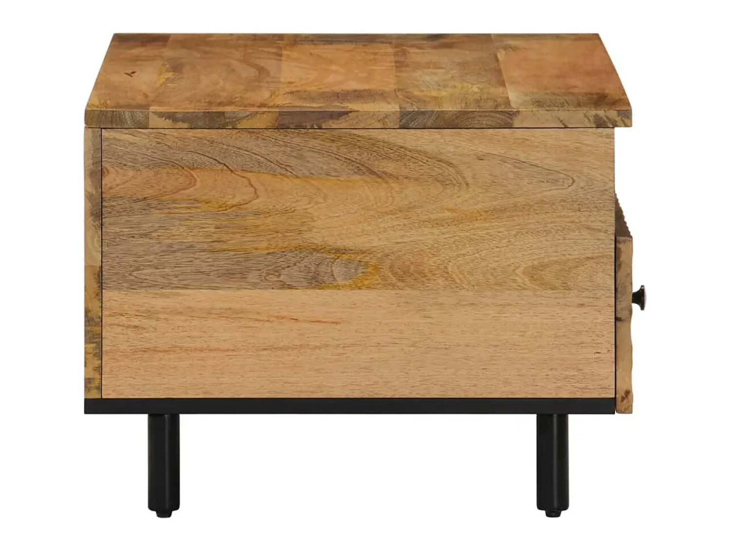 Mesa De Centro*vidaxl Mesa de centro 80x54x40 cm madeira de mangueira maciça Natural claro
