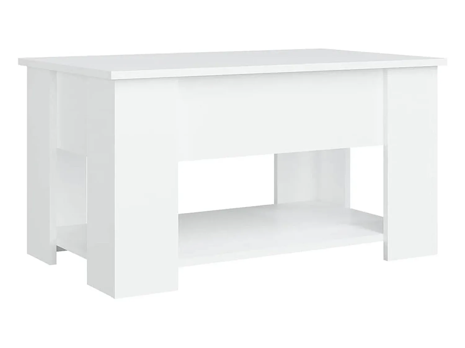 Sale vidaxl Mesa de centro 79x49x41 cm madeira processada Branco