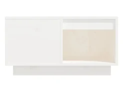 Mesa De Centro* Mesa de centro 60x61x32,5 cm madeira de pinho maciça PT963957 Branco