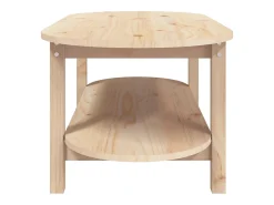 Clearance vidaxl Mesa de centro 110x55x45 cm madeira de pinho maciça Natural claro