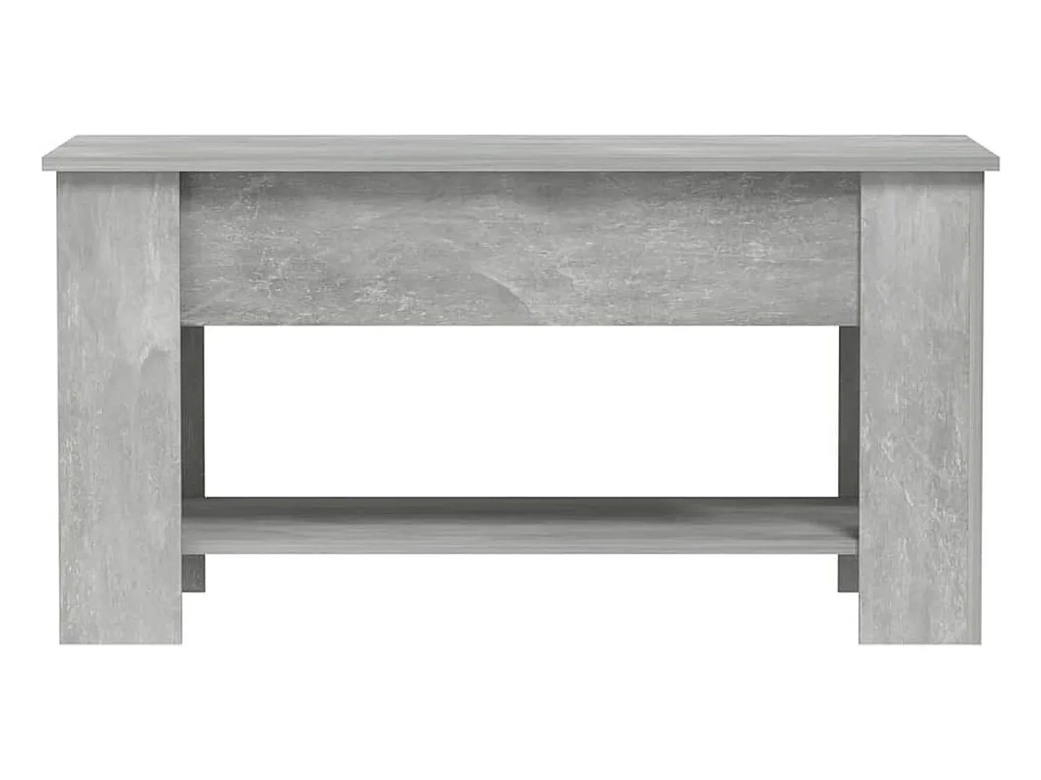 vidaxl Mesa de centro 101x49x52 cm madeira processada cinza cimento^ Mesa De Centro
