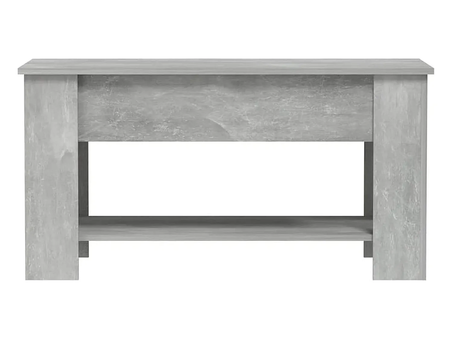 vidaxl Mesa de centro 101x49x52 cm madeira processada cinza cimento^ Mesa De Centro