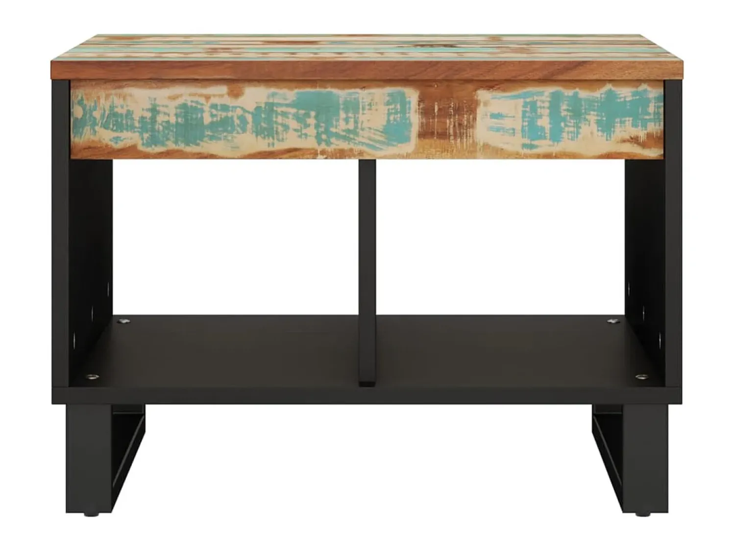 Mesa de centro 55x50x40 cm madeira recuperada maciça PT242664^ Mesa De Centro