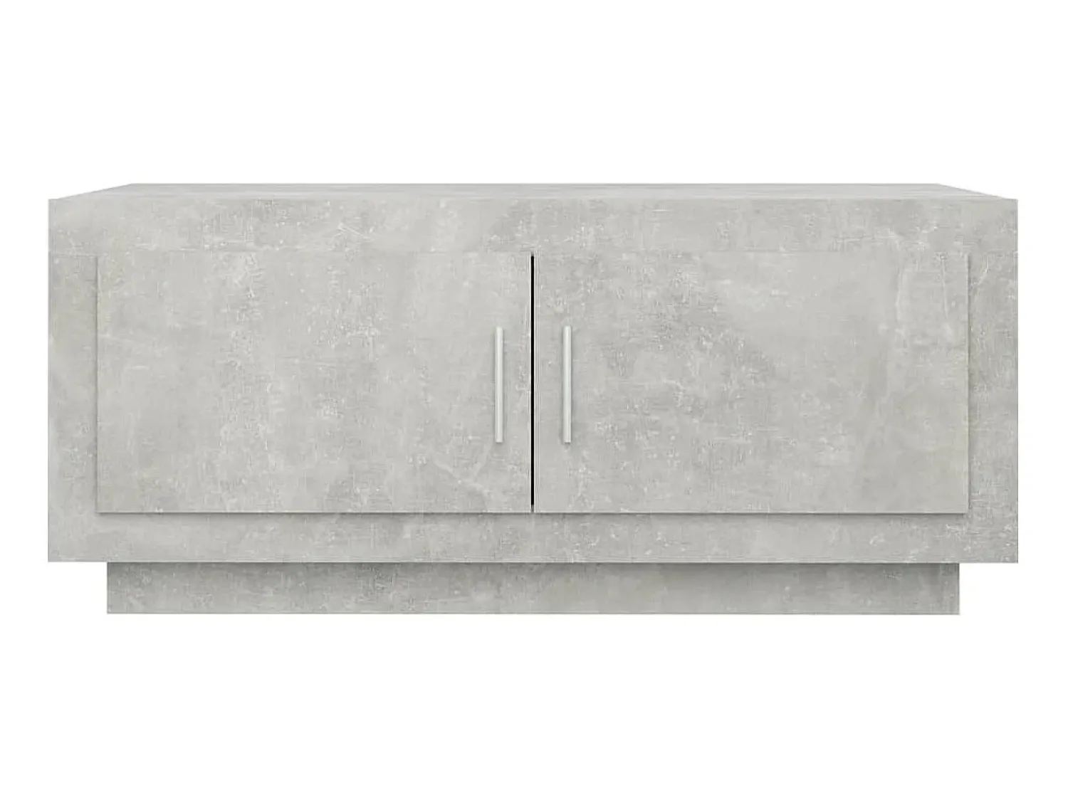 Mesa de centro 102x50x45 cm madeira processada cinza cimento PT542846 Cinzento