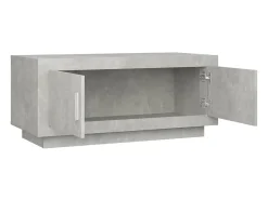 Mesa de centro 102x50x45 cm madeira processada cinza cimento PT542846 Cinzento