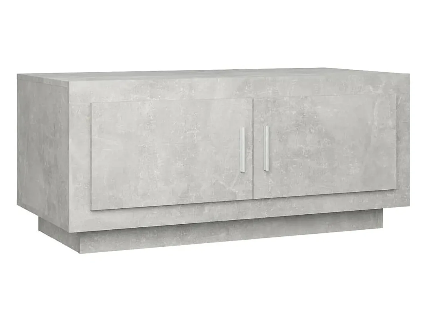 Mesa de centro 102x50x45 cm madeira processada cinza cimento PT542846 Cinzento