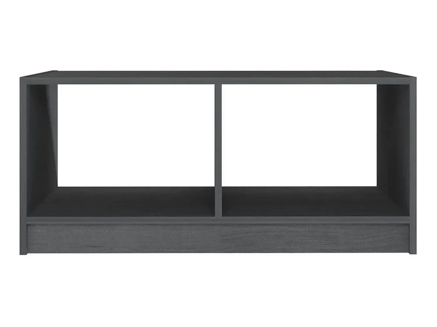 Hot Mesa de centro 75x50x33,5 cm madeira de pinho maciça PT571306 Cinzento