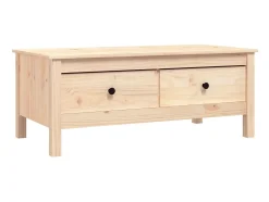 Mesa De Centro* Mesa de centro 100x50x40 cm madeira de pinho maciça PT206842 Castanho