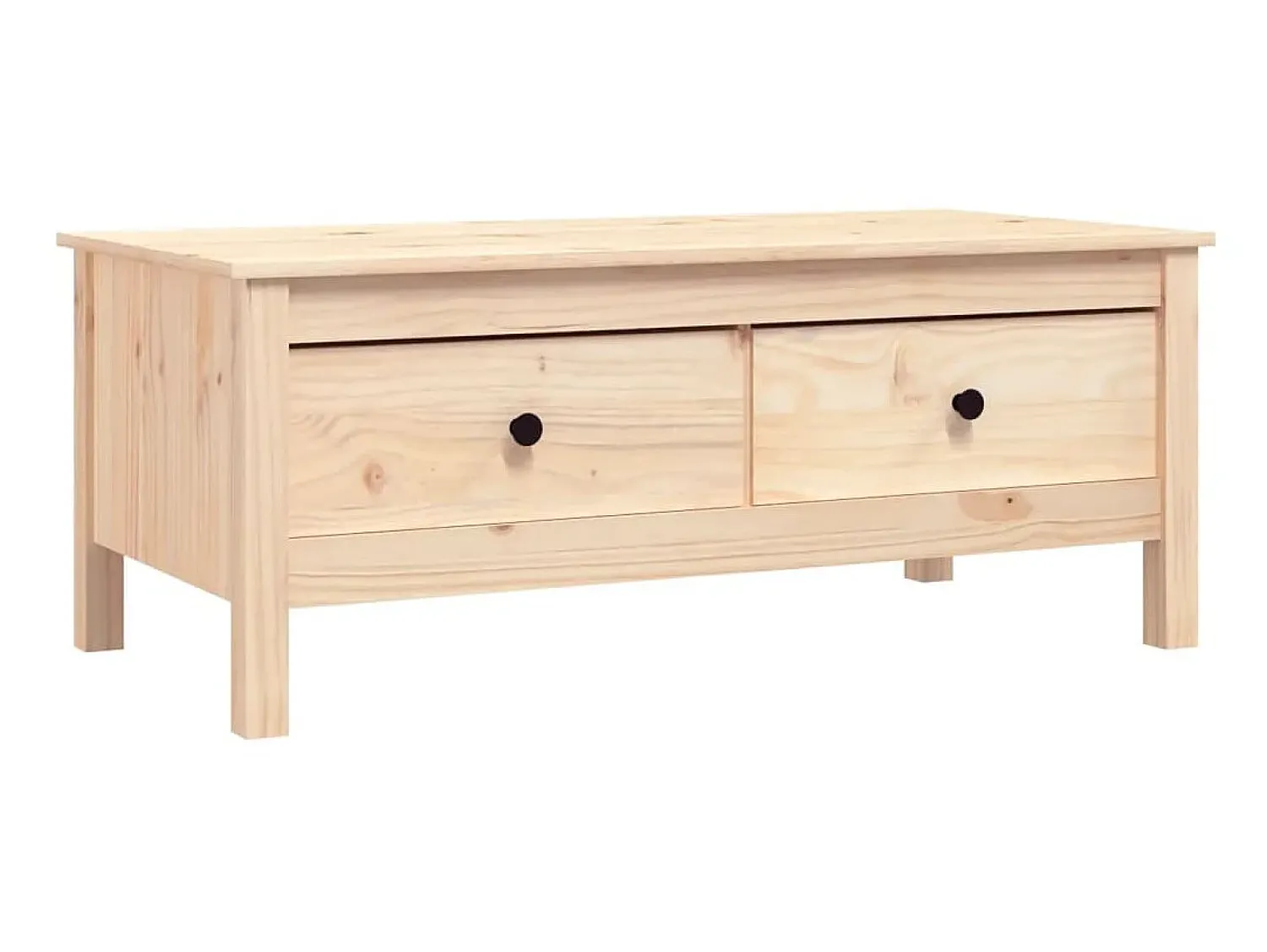 Mesa De Centro* Mesa de centro 100x50x40 cm madeira de pinho maciça PT206842 Castanho