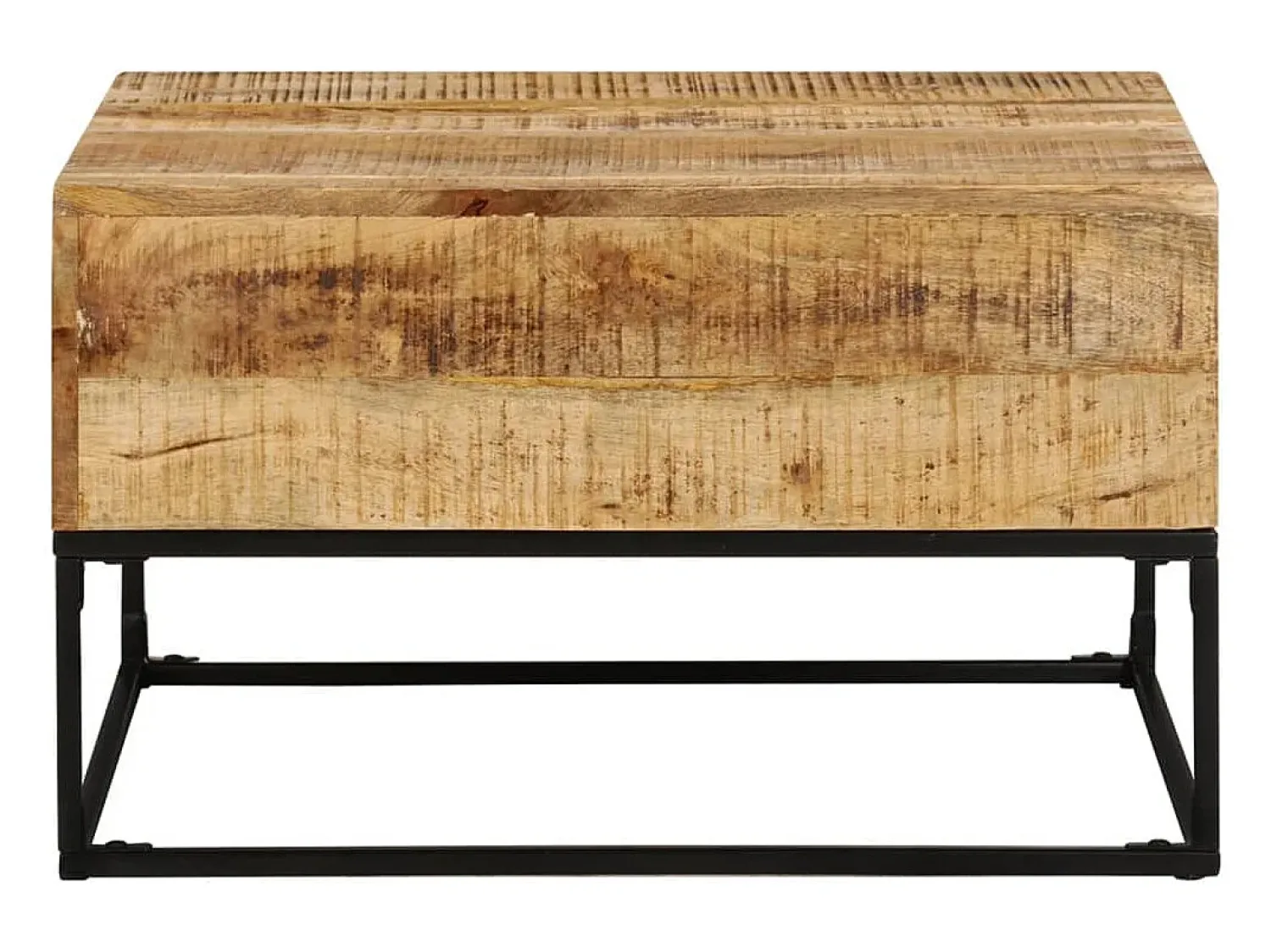 Mesa De Centro| Mesa de centro 68x68x41 cm madeira de mangueira áspera PT752123 Castanho