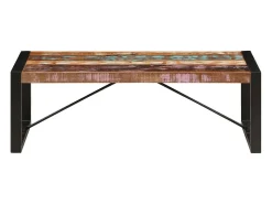Mesa De Centro*vidaxl Mesa de centro 120x60x40 cm madeira recuperada maciça Multicor