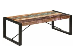 Mesa De Centro*vidaxl Mesa de centro 120x60x40 cm madeira recuperada maciça Multicor