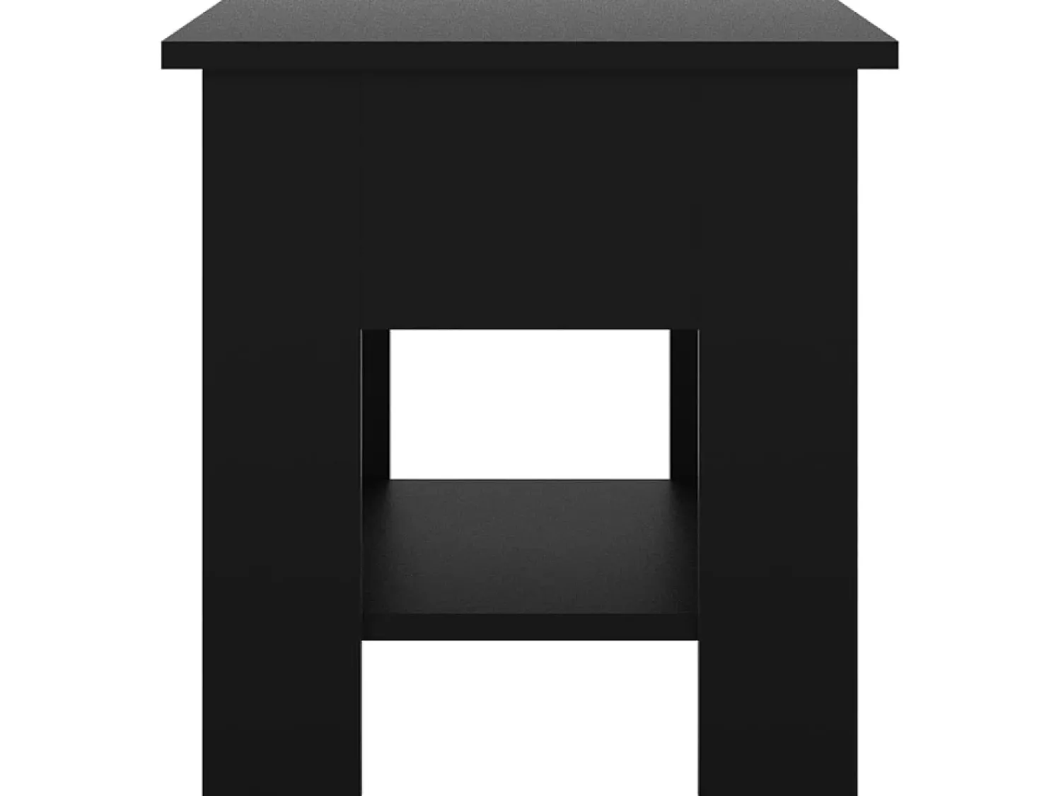 Mesa De Apoio* Mesa de centro 40x40x42 cm madeira processada PT653938 Preto